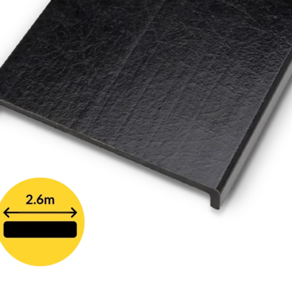 Charcoal Retaining Wall Capping for Concrete Sleepers (Plastic)