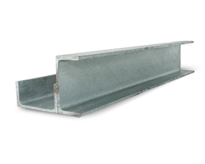 90 Degree Galvanised Steel Corner Joiner Post to Support The Right Angle Deviations of a 80mm Concrete Sleeper Retaining Wall by Sunset Sleepers