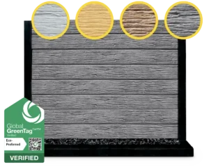 The Malibu Woodgrain Pattern Wood Look Concrete Sleepers by Sunset Sleepers