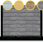 The Malibu Woodgrain Pattern Wood Look Concrete Sleepers by Sunset Sleepers