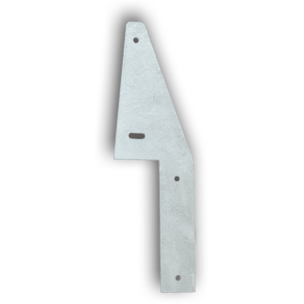 6mm Arrow Offset Steel Fence Bracket / Fence Cleats for Retaining Walls Posts