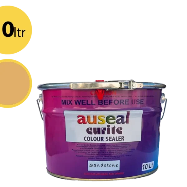 Auseal EC25 Sandstone (Yellow) Sealer 10L for Concrete Sleepers