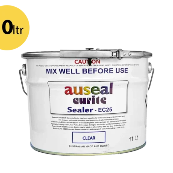 Auseal EC25 – Clear Sealer (Colourless) 10L for Concrete Sleepers