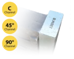 C – 45° – 90° Galvanised Steel Post Caps. Fit 100PFC (2 Qty)