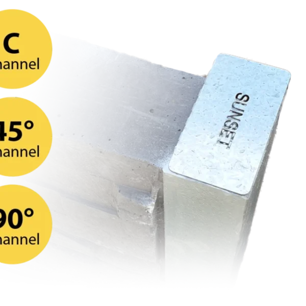 C – 45° – 90° Galvanised Steel Post Caps. Fit 100PFC (2 Qty)