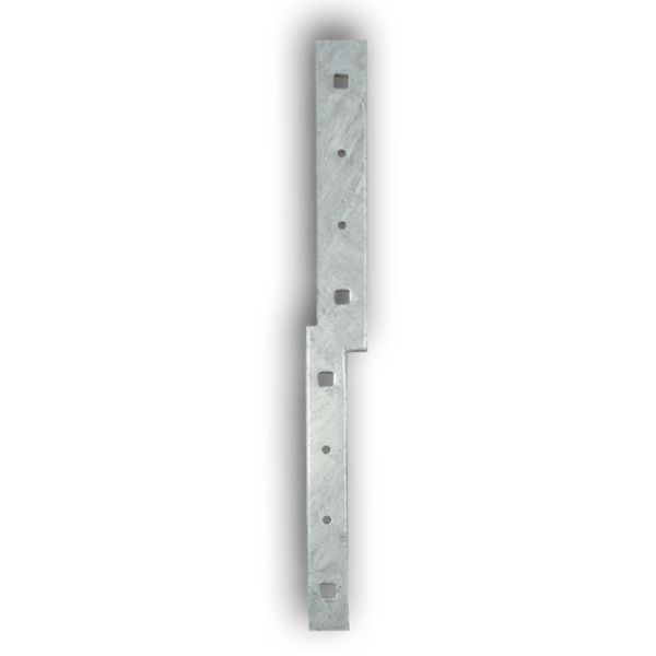 6mm Straight Offset Steel Fence Bracket / Fence Cleats for Retaining Walls Posts